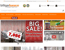Tablet Screenshot of billigerluxus.de